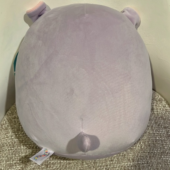 BNWT HANNA 🦛 Purple Hippo Original Squishmallows by Kelly Toy ☆》NWT《☆ 12 inch - Picture 5 of 6